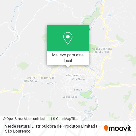 Verde Natural Distribuidora de Produtos Limitada mapa