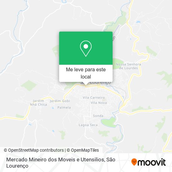 Mercado Mineiro dos Moveis e Utensilios mapa