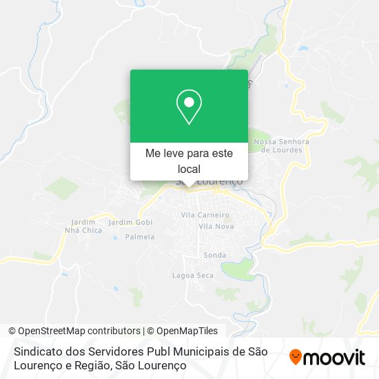 Sindicato dos Servidores Publ Municipais de São Lourenço e Região mapa