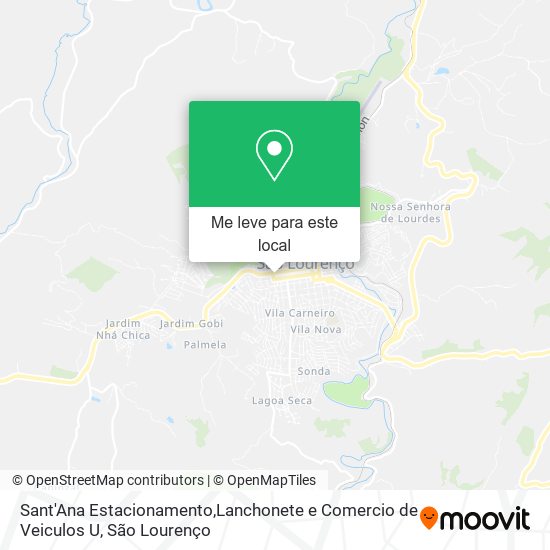 Sant'Ana Estacionamento,Lanchonete e Comercio de Veiculos U mapa