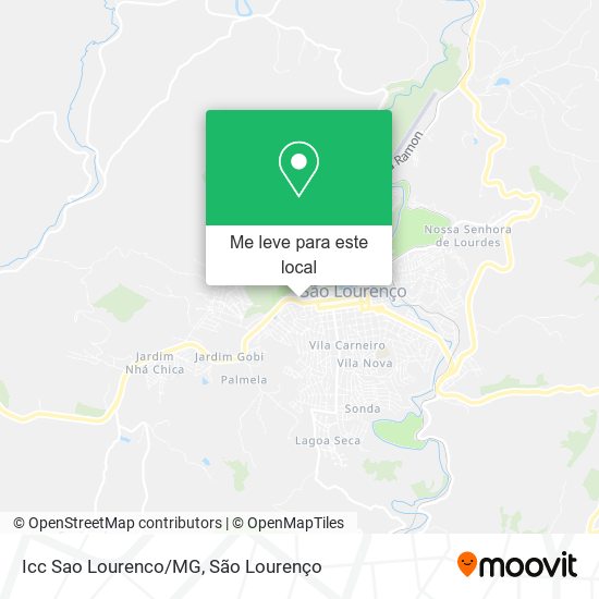 Icc Sao Lourenco/MG mapa