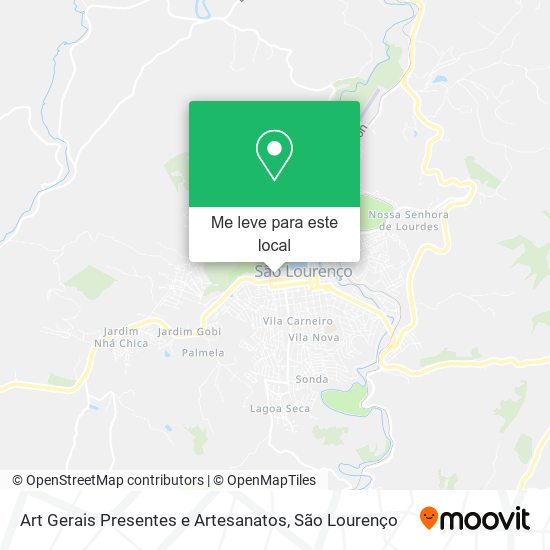 Art Gerais Presentes e Artesanatos mapa