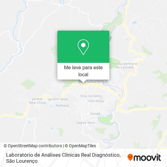 Laboratório de Análises Clínicas Real Diagnóstico mapa