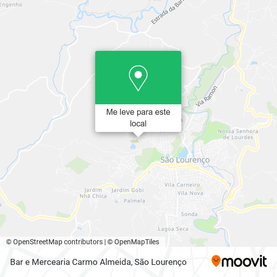 Bar e Mercearia Carmo Almeida mapa
