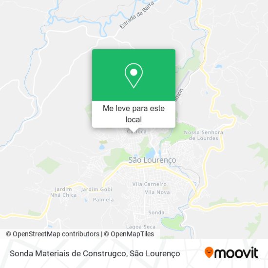 Sonda Materiais de Construgco mapa