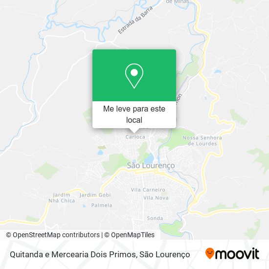 Quitanda e Mercearia Dois Primos mapa