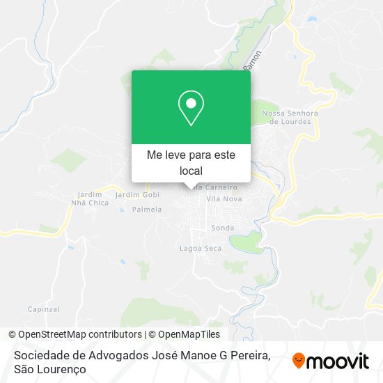 Sociedade de Advogados José Manoe G Pereira mapa