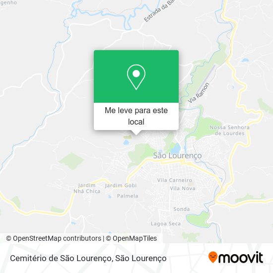 Cemitério de São Lourenço mapa
