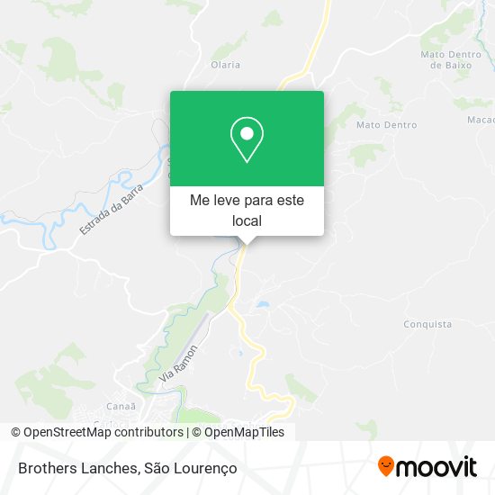 Brothers Lanches mapa