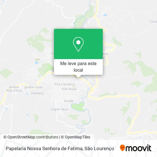 Papelaria Nossa Senhora de Fatima mapa