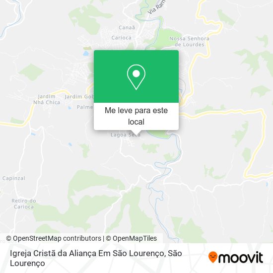 Igreja Cristã da Aliança Em São Lourenço mapa