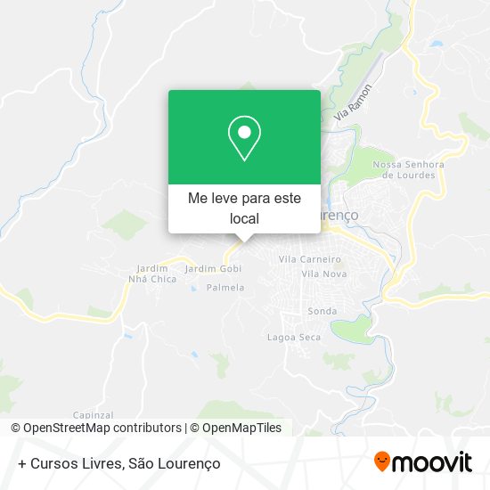 + Cursos Livres mapa
