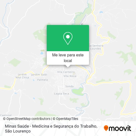 Minas Saúde - Medicina e Segurança do Trabalho mapa