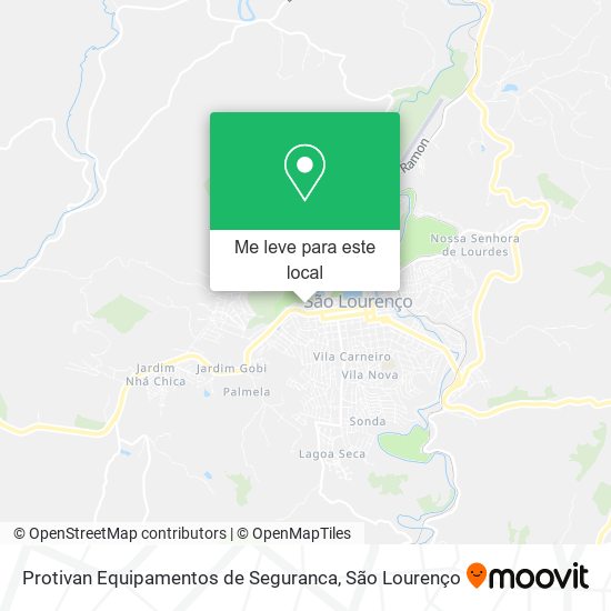 Protivan Equipamentos de Seguranca mapa