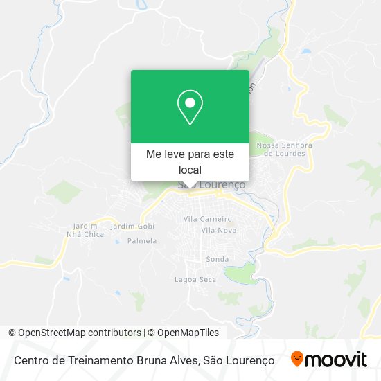 Centro de Treinamento Bruna Alves mapa
