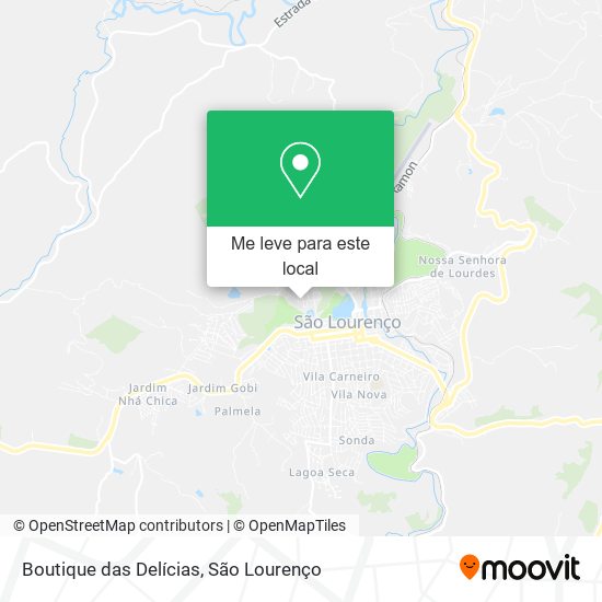 Boutique das Delícias mapa