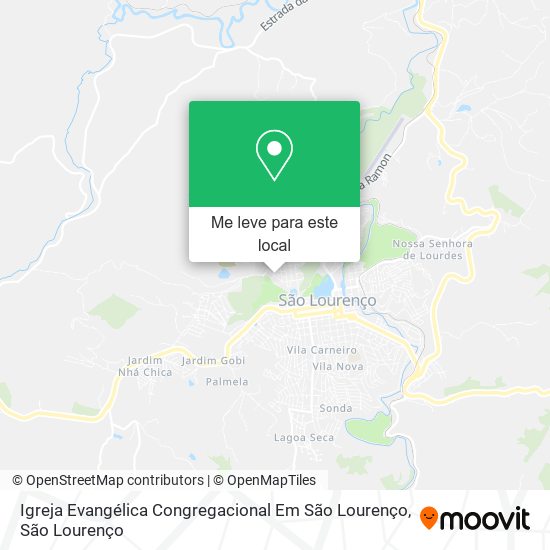 Igreja Evangélica Congregacional Em São Lourenço mapa