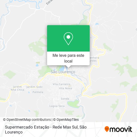 Supermercado Estação - Rede Max Sul mapa