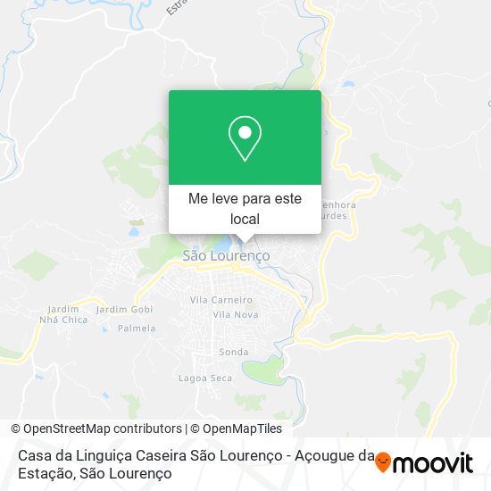 Casa da Linguiça Caseira São Lourenço - Açougue da Estação mapa
