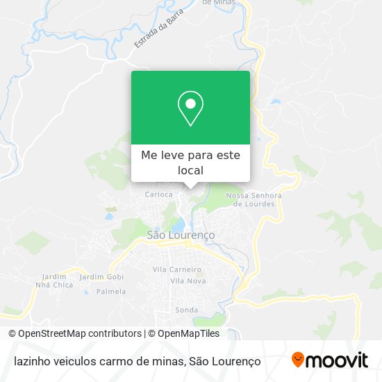 lazinho veiculos carmo de minas mapa