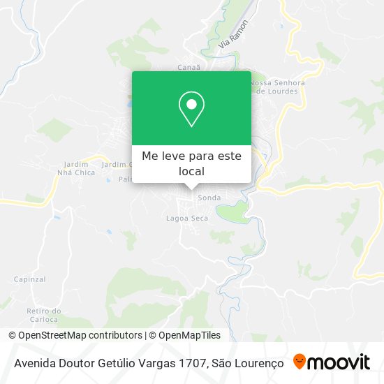 Avenida Doutor Getúlio Vargas 1707 mapa