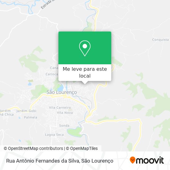 Rua Antônio Fernandes da Silva mapa