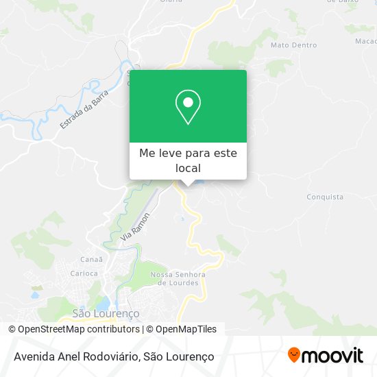 Avenida Anel Rodoviário mapa