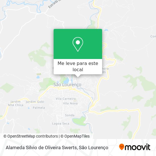 Alameda Silvio de Oliveira Swerts mapa