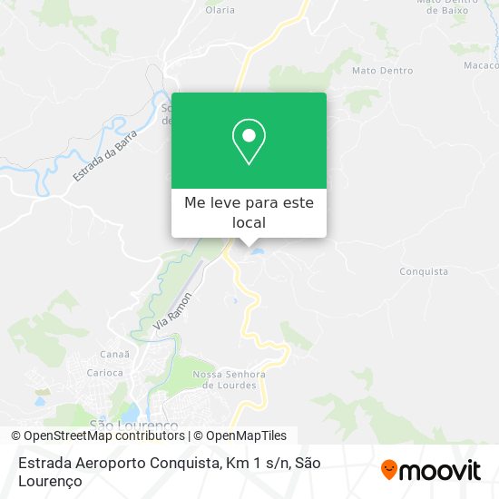 Estrada Aeroporto Conquista, Km 1 s / n mapa