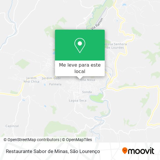 Restaurante Sabor de Minas mapa