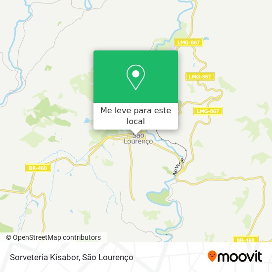 Sorveteria Kisabor mapa