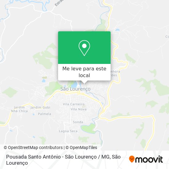 Pousada Santo Antônio - São Lourenço / MG mapa