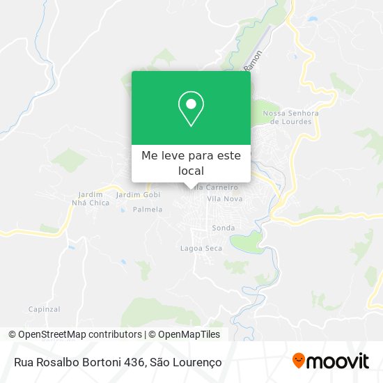 Rua Rosalbo Bortoni 436 mapa
