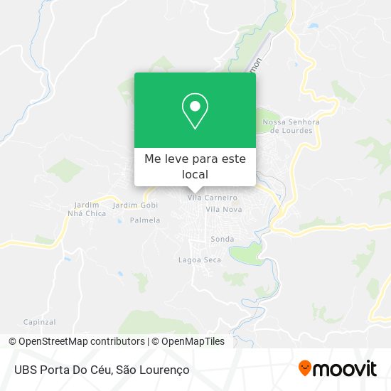 UBS Porta Do Céu mapa