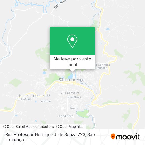 Rua Professor Henrique J. de Souza 223 mapa