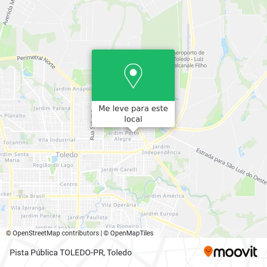 Pista Pública TOLEDO-PR mapa