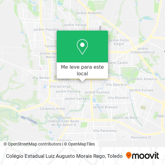 Colégio Estadual Luiz Augusto Morais Rego mapa