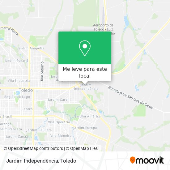 Jardim Independência mapa