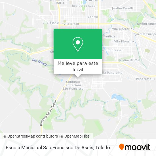 Escola Municipal São Francisco De Assis mapa