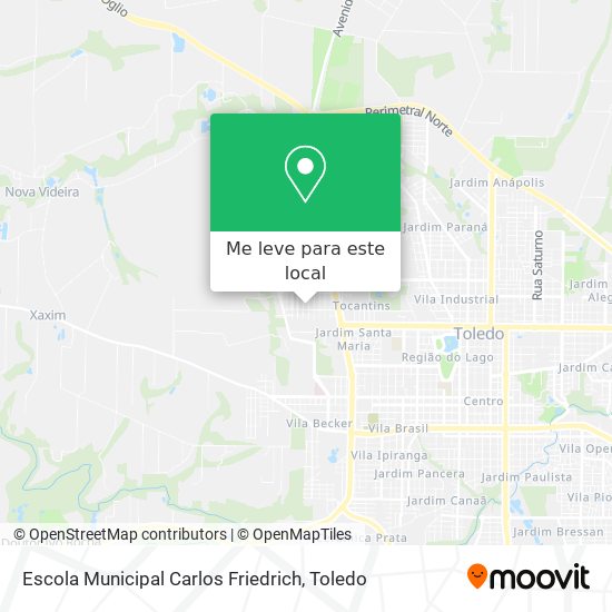 Escola Municipal Carlos Friedrich mapa
