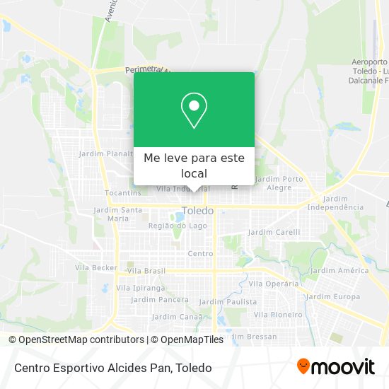 Centro Esportivo Alcides Pan mapa