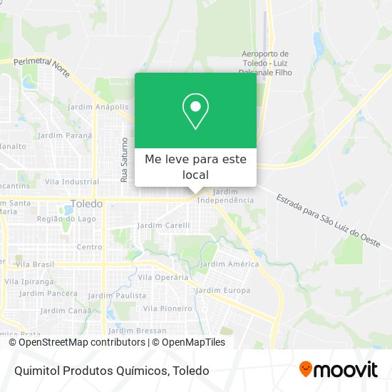 Quimitol Produtos Químicos mapa