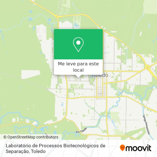 Laboratório de Processos Biotecnológicos de Separação mapa