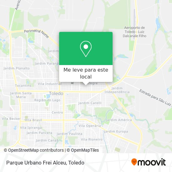 Parque Urbano Frei Alceu mapa