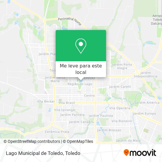 Lago Municipal de Toledo mapa