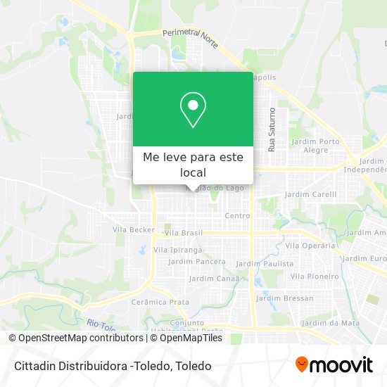 Cittadin Distribuidora -Toledo mapa