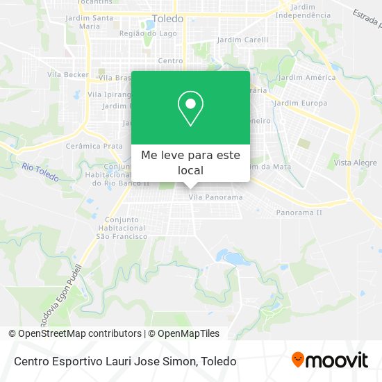 Centro Esportivo Lauri Jose Simon mapa