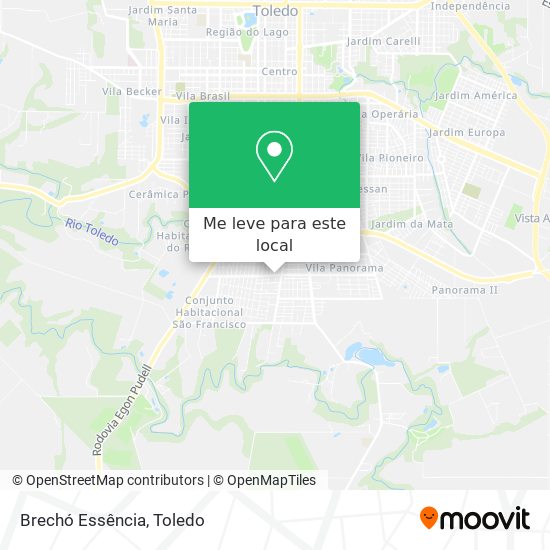 Brechó Essência mapa