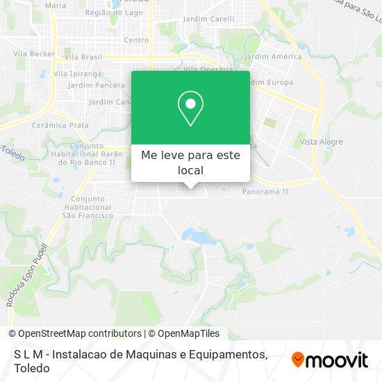 S L M - Instalacao de Maquinas e Equipamentos mapa