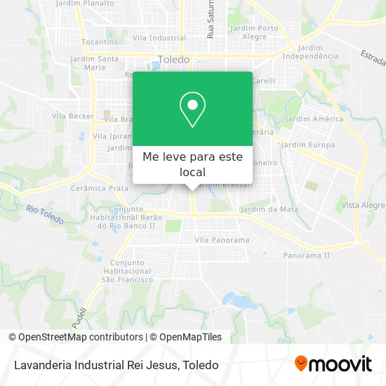 Lavanderia Industrial Rei Jesus mapa